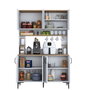 Hanah Home Armario Multiusos Nogal y Blanco JE176 - 3398